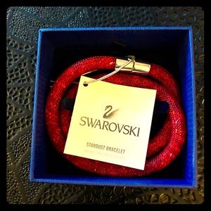 NWT Swarovski stardust bracelet in shimmering red!